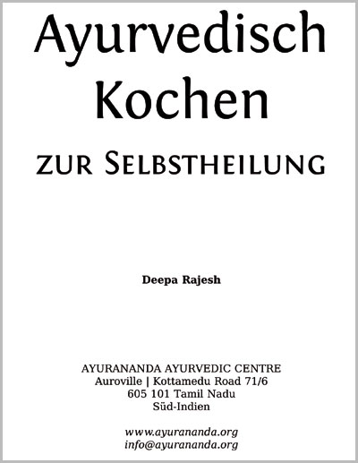 Ayurvedisch Kochen